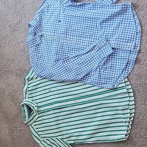EUC Boys Ralph Lauren Long Sleeve Dress Shirts - set of 2 - both size 14/16